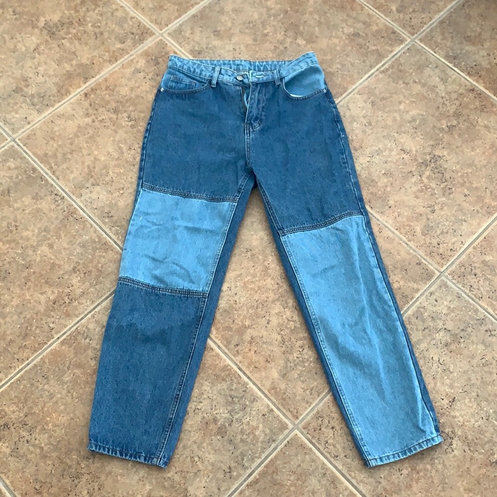Shein patchwork denim jeans